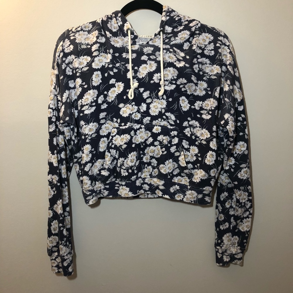 LA Hearts Crop Top Hoodie